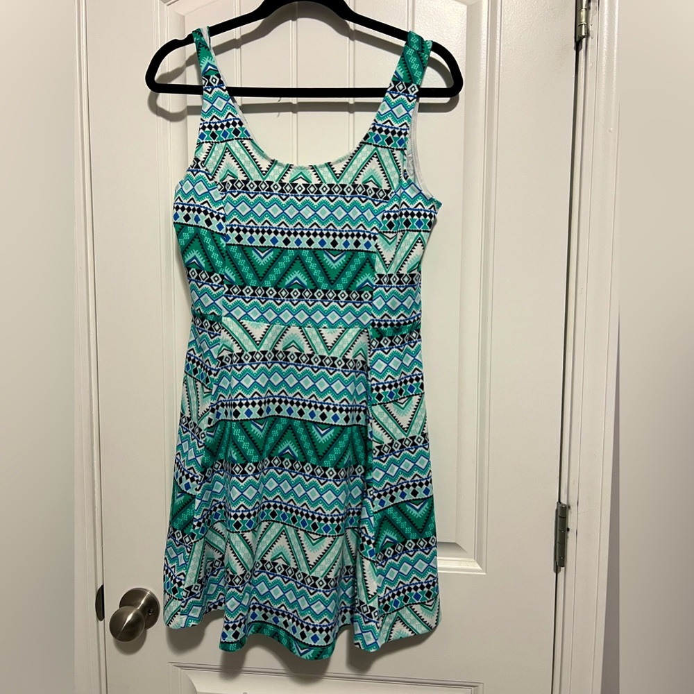 Like New H&M Divided Aztec skater dress